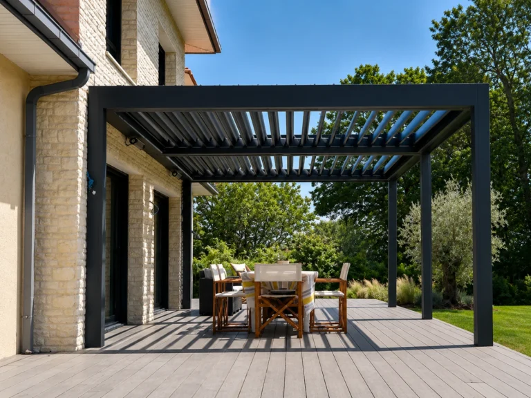 Hliníková bioklimatická pergola STAR s minimalistickým designem