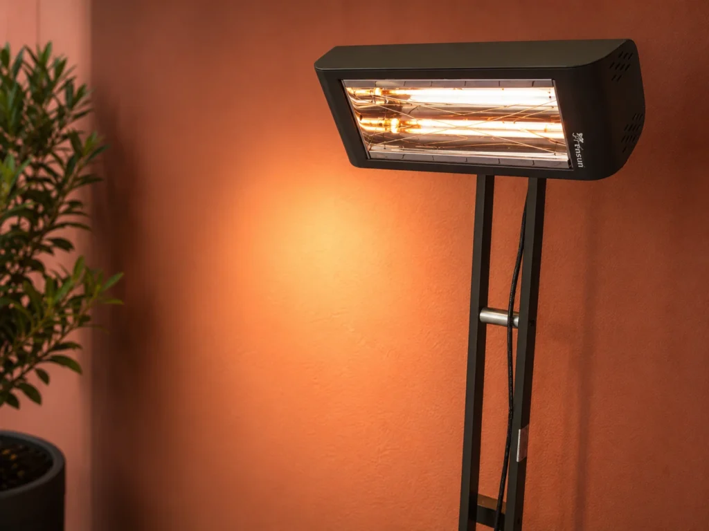 Volně stojící infrazářič pro venkovní terasu