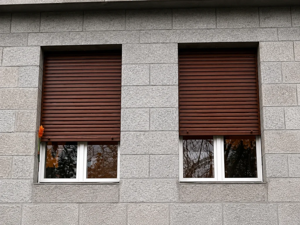 Dřevěné retro rolety pro tradiční fasády.