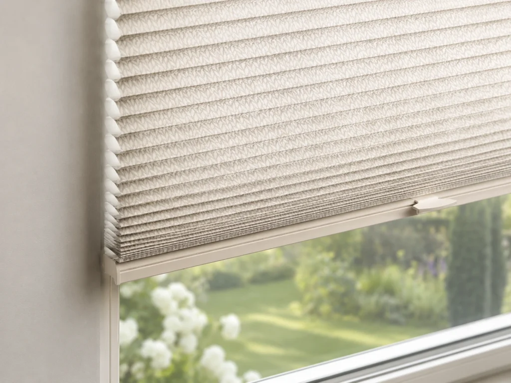Plisé žaluzie Double Fabric pro vyšší zastínění.
