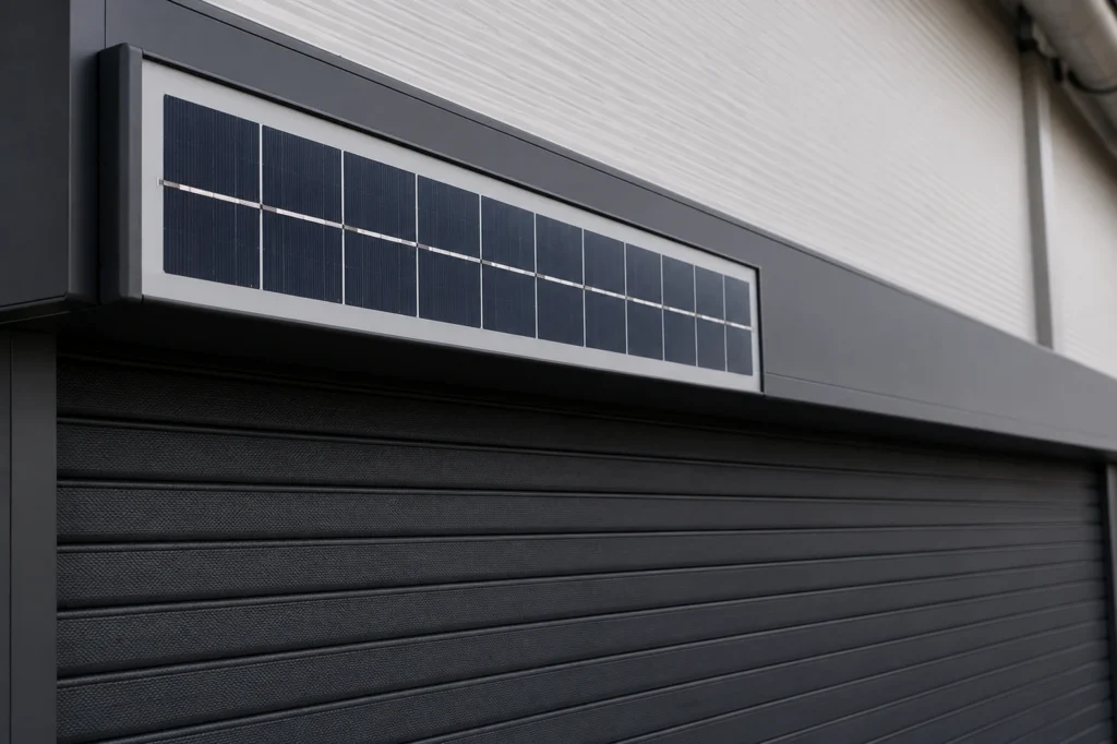 Screenroll ZIP Solar se solárním pohonem bez elektrické přípojky.